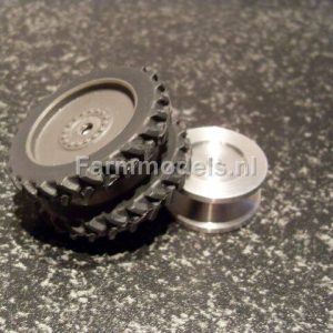 Aluminium ring t.b.v. Voorbanden (gewone versie) naar dubbellucht cultuur (50cm hart afstand 1:1) 2x